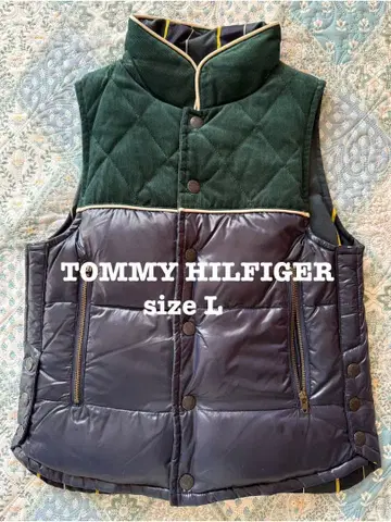 TOMMY HILFIGER 리버서블 다운 베스트 L