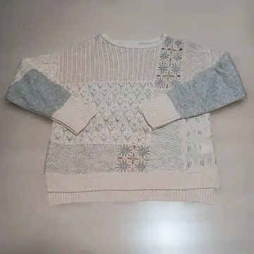 bulle de savon 브뤼데사봉 패치워크 니트 스웨터