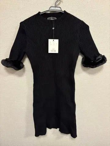 Rady 레이디 소매 퍼 니트 원피스