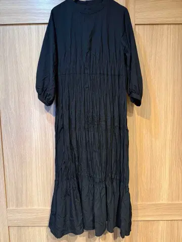 A DAY IN 블랙 롱 원피스 38