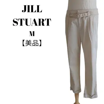 [ 새상품급 ] 질 스튜어트 크롭 팬츠 M 베이지 허리 벨트