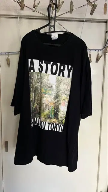 네오 신주쿠 반팔 추억의 골목 XL