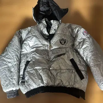 RAIDERS 리버서블 나일론 퍼프 자켓