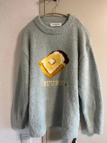 [택 포함 새상품] 젤라또피케옴 버터 자카드 풀오버 L 민트