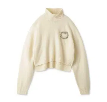 snidel 숏 브로치 니트