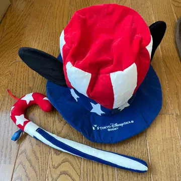 도쿄 디즈니 씨 미키 귀도리 모자 스틱 포함