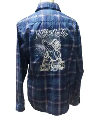 NINE MICROPHONES 체크 셔츠 긴팔 체크 셔츠 L