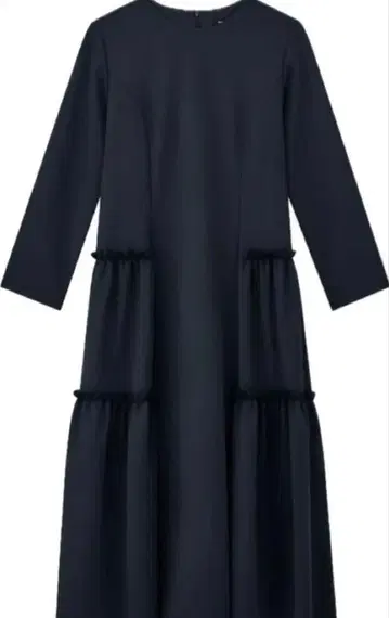 M premier black 프릴 원피스