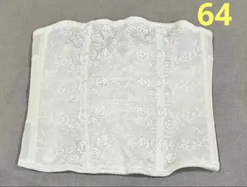 화이트 브라이덜 이너 꽃무늬 자수 64 웨이스트 니퍼