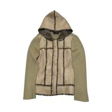 프린지 퍼 상의 아우터 그런지 Y2K shury