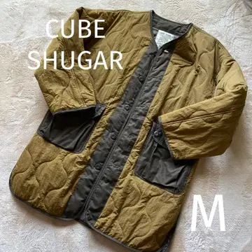 큐브 슈가 CUBE SHUGAR 코트 자켓 카키 M