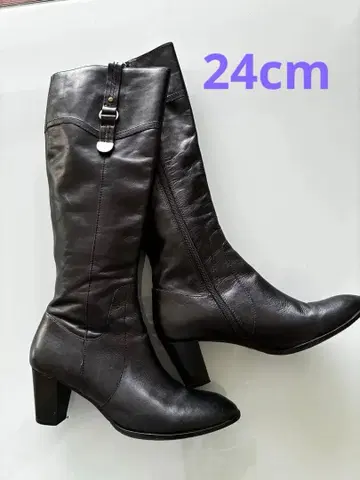 [ 중고 ] cava cava 롱 부츠 블랙 24cm