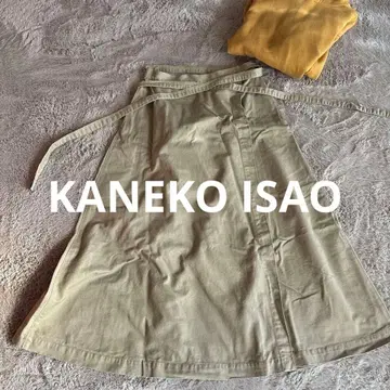 [레어] 카네코 이사오 치노 랩 스커트 핑크하우스 프리 사이즈