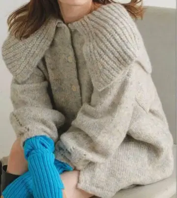 kastane BIG 카라 멜란지 니트 FREE 사이즈