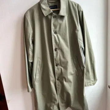 올리브 그린 스텐카라 코트