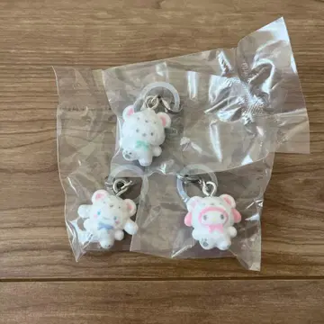 산리오 메지루시 액세서리 포근포근 스노우 마이멜로디 시나몬 뽀짜꼬