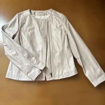 핑크 베이지 라무 자켓 L