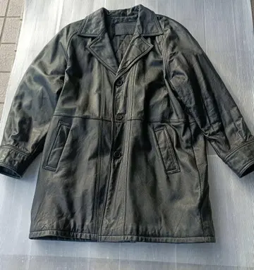 가죽 코트 블랙