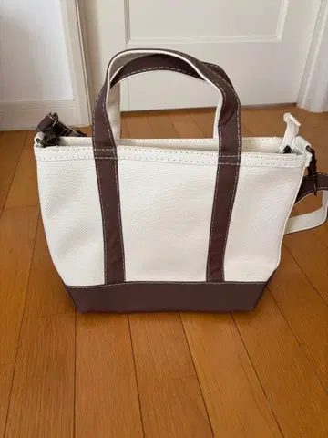 L.L.Bean 토트백 화이트/브라운
