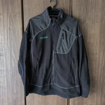 BEAMS 별주 Marmot 블랙 플리스 자켓