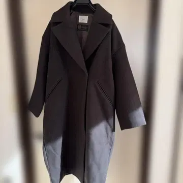 IENA 롱 체스터 코트 마테코 38 울 브라운 계열