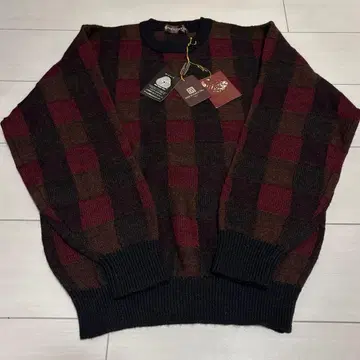 그레이 계열 패턴 니트 스웨터