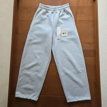 UNIQLO: C/ 맨투맨 와이드 팬츠 XS 그레이