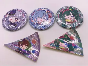 프리파라 캬라핀 캔뱃지 3개 스티커 2장