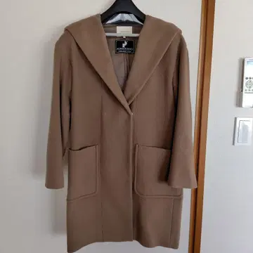 SHARE PARK PONTEORTO 후드 부착 베이지 코트