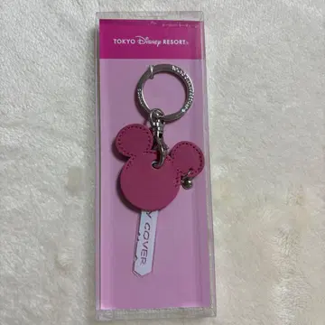 디즈니 미키 키 커버 키체인 핑크
