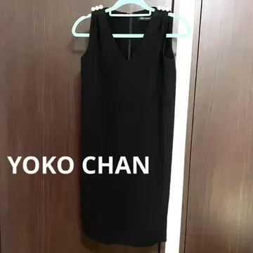 YOKO CHAN 슬리브리스 원피스 블랙