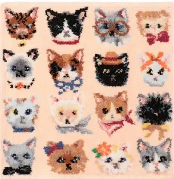 [ 완판템 ] 페이러 타월 손수건 프리티 캣츠