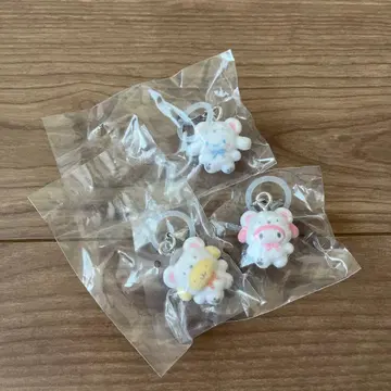 산리오 메지루시 액세서리 포근포근 스노우 마이멜로디 시나몬 폼폼푸린