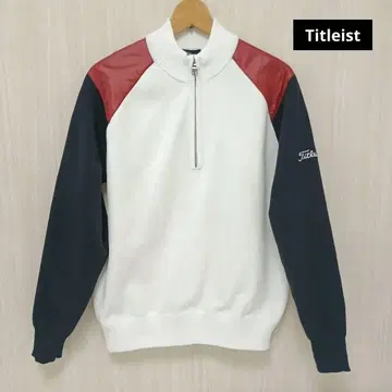 Titleist 골프웨어 하프 지퍼 니트