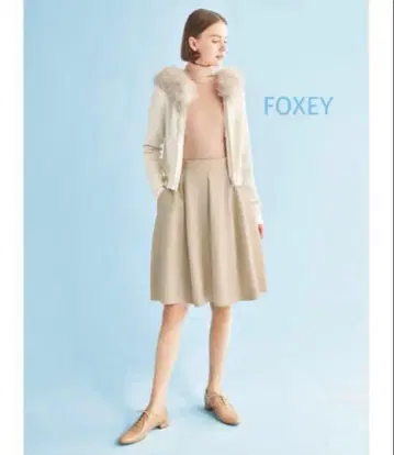 폭시 FOXEY 스커트 CHOUQUETTE 베이지 40