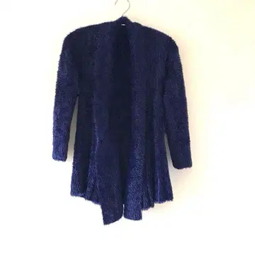 네이비 모헤어 가디건