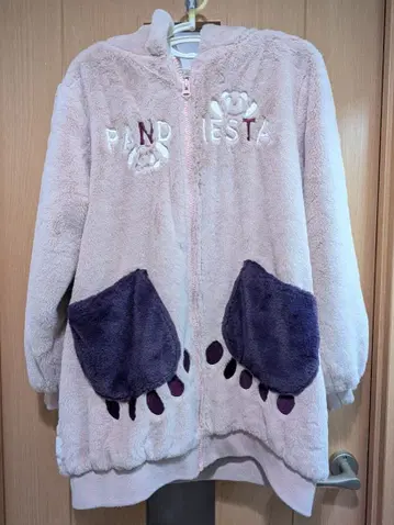 [ 팬디에스타 ] 팬더 디자인 플리스 자켓