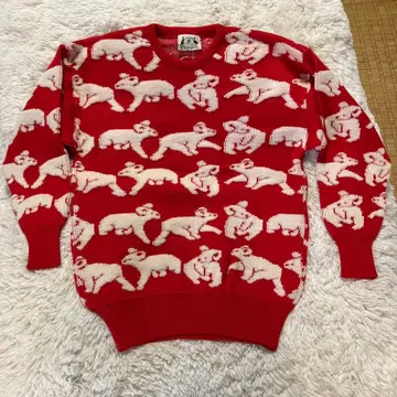 호주산 빈티지 코알라 스웨터 남녀 공용