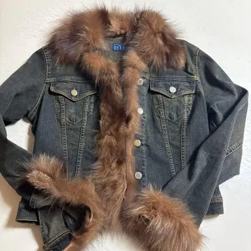 KRYOS 퍼 데님 자켓