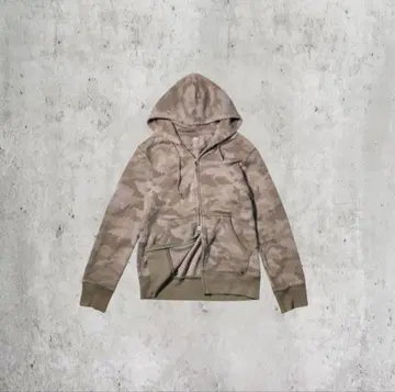 카모플라쥬 풀 집업 후드티