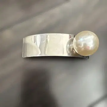 프렌치 슬랙스 실버 펄 헤어핀