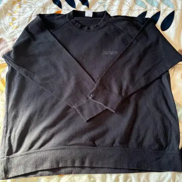 LOOPWHEELER 블랙 크루넥 롱T