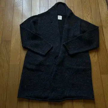 Mano 알파카 100% 가디건 다크 그레이