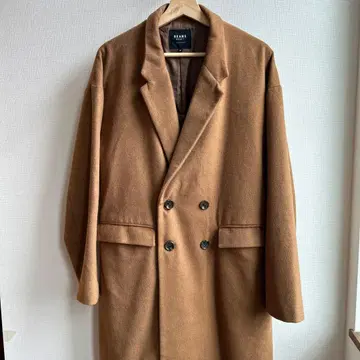 BEAMS HEART 브라운 체스터 코트 M