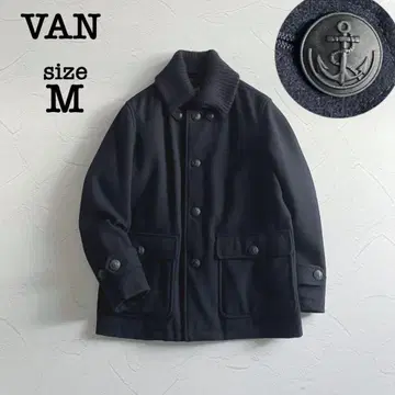 [ 새상품급 ] VAN 밴자켓 울 돈키 코트 네이비