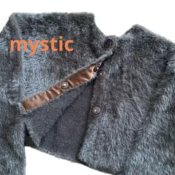 새상품급 mystic 샤기 니트 볼레로 가디건 2WAY 아이템