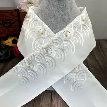 청해파가 멋지게 디자인된 자수 장식용 깃 일본제 새상품