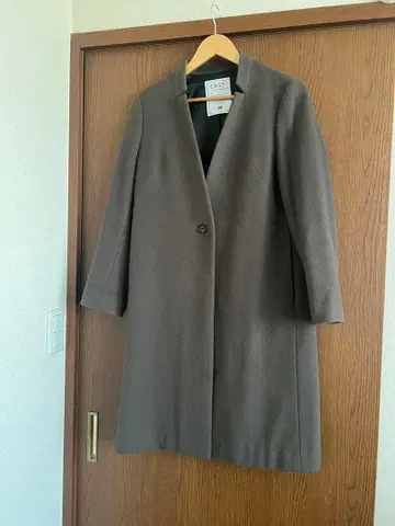 CAST 노카라 체스터 코트 브라운 S