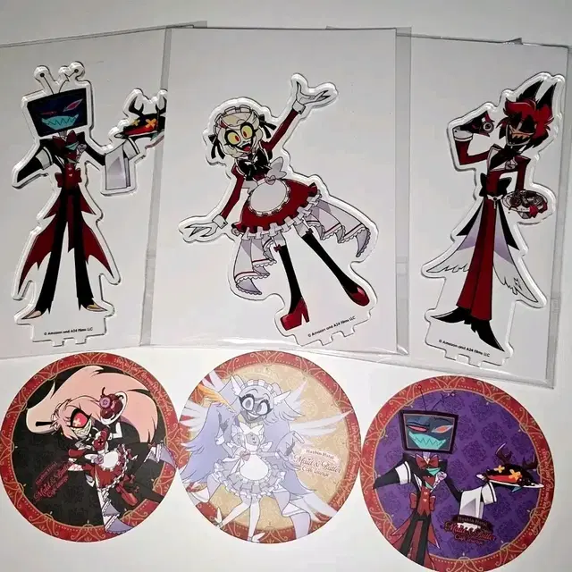 해즈빈 호텔 애니메이트 아크릴 스탠드 코스터 알래스터 복스 찰리