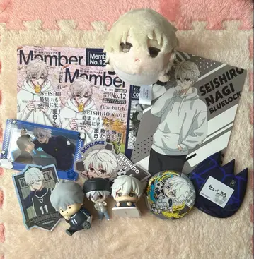 나기 세이시로 캐릭터 굿즈 세트 (블루 록)